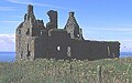 Las ruinas del Dunskey Castle cerca de Portpatrick.