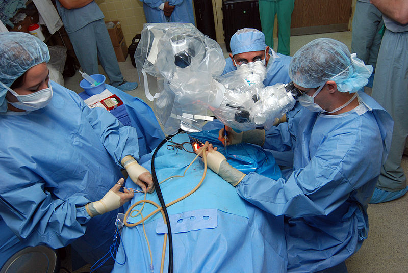 File:Ear surgery on a patient.jpg