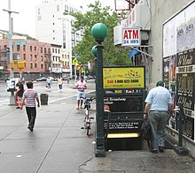 Stair at southeast corner of East Broadway and Rutgers Street East Broadway IND st jeh.JPG