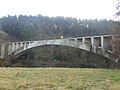 Eisenbahnbrücke über den Regen