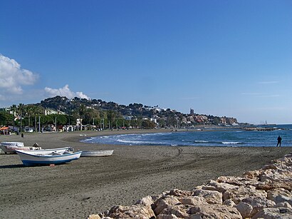 Cómo llegar a Playa de El Palo en transporte público - Sobre el lugar