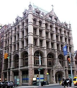 The exterior of Church Missions House as seen in 2012