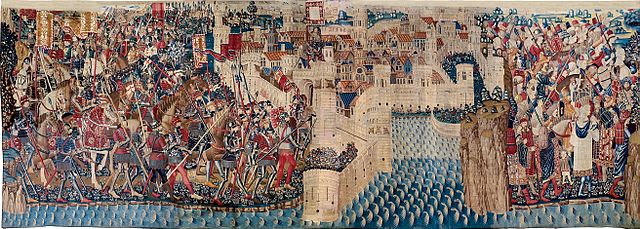 Conquest of Tangier in 1471, from the Pastrana series of tapestries