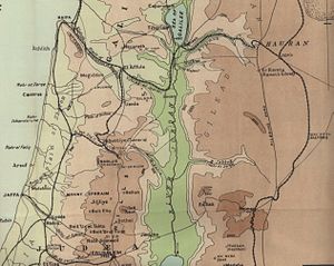 Mappa della battaglia di Megiddo