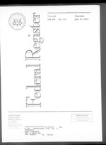 Thumbnail for File:Federal Register 2003-07-31- Vol 68 Iss 147 (IA sim federal-register-find 2003-07-31 68 147).pdf