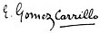 firma di Enrique Gómez Carrillo