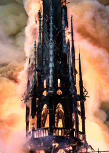 Flèche en feu - Spire on Fire.png