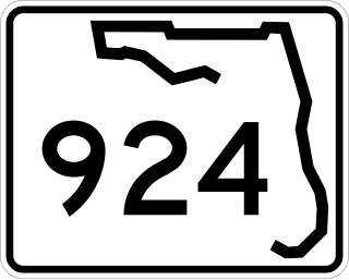 <span class="mw-page-title-main">Florida State Road 924</span> Highway in Florida