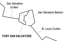 Fort San Salvatore map.png