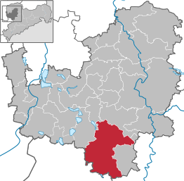 Kaart van Frohburg