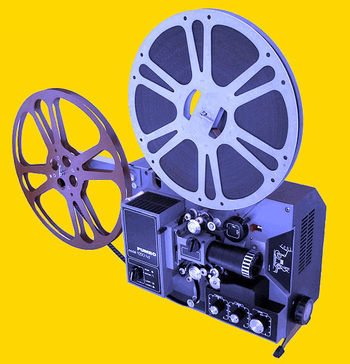 English: A film projector Fumeo model 9250 hd,...