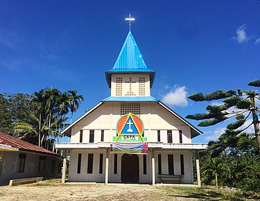 GKPA Huta Dolok, in Pangaribuan, North Tapanuli regency, North Sumatra. GKPA Huta Dolok, Res. Silantom.jpg