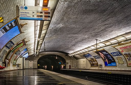 Gaite subway station, Paris August 2013