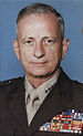 A color image of Robert Barrow, a white male in his Marine Corps dress uniform