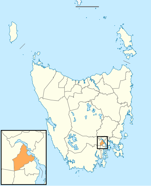 File:Glenorchy City LGA Tasmania locator map inset.svg