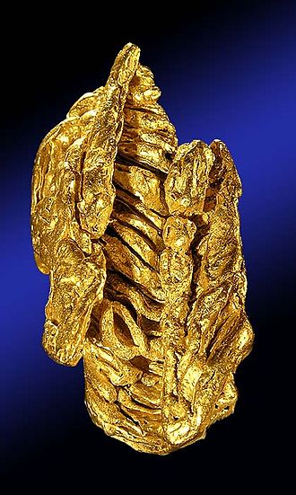 An impressive specimen of crystalline gold from the Majuba placer Gold-nvgoldbook5.jpg