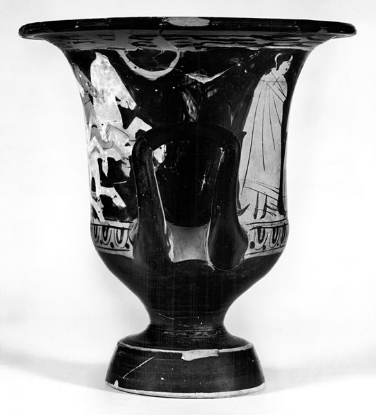 File:Greek - Calyx-Krater with Driver, Chariot, and Three Horses - Walters 482060 - Right Side.jpg