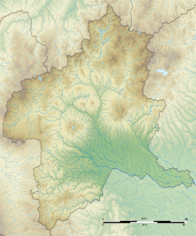 Map showing the location of Agatsuma Gorge 吾妻渓谷