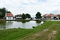 English: Village green in Hůry, České Budějovice District, Czech Republic. Čeština: Náves v obci Hůry v okrese České Budějovice.