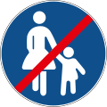 End of pedestrians only (FBiH)