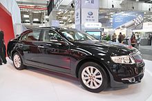 A Hongqi H7 manufactured in Changchun's FAW Company on display at the 2012 Hannover-Messe