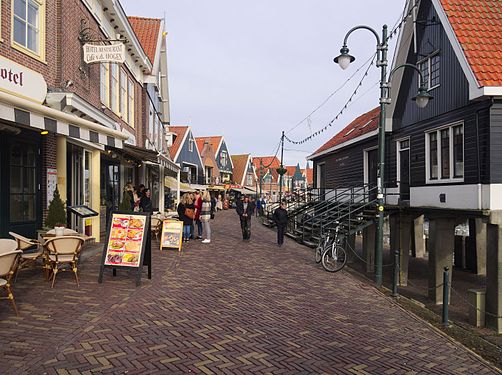 Walking in Volendam, Netherlands