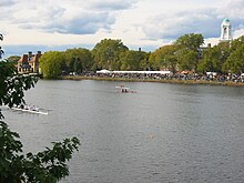 Spectators lining the bank of the Charles River in 2003 HeadoftheCharles.JPG