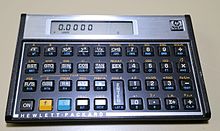 The Hewlett-Packard 15C from the 1980s Hewlett Packard 15C Standard Edition.jpg