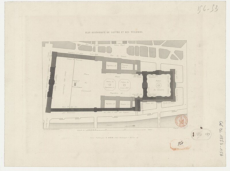 File:Huguet, Plan historique du Louvre et des Tuileries, 1853 - Gallica.jpg