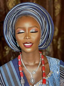 Yoruba woman in Gele
Yoruba woman in a Gele style
Yoruba woman in Gele IMG-20230221-WA0011.jpg