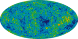 9-year WMAP image (2012) of the CMB. Ilc 9yr moll4096.png
