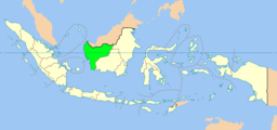 Provinsens läge i Indonesien.