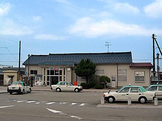 <span class="mw-page-title-main">Awazu Station (Ishikawa)</span> Railway station in Komatsu, Ishikawa Prefecture, Japan