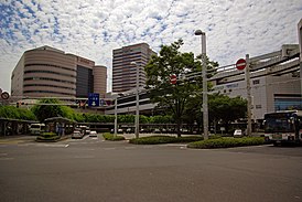 Vista del edificio de la estación.