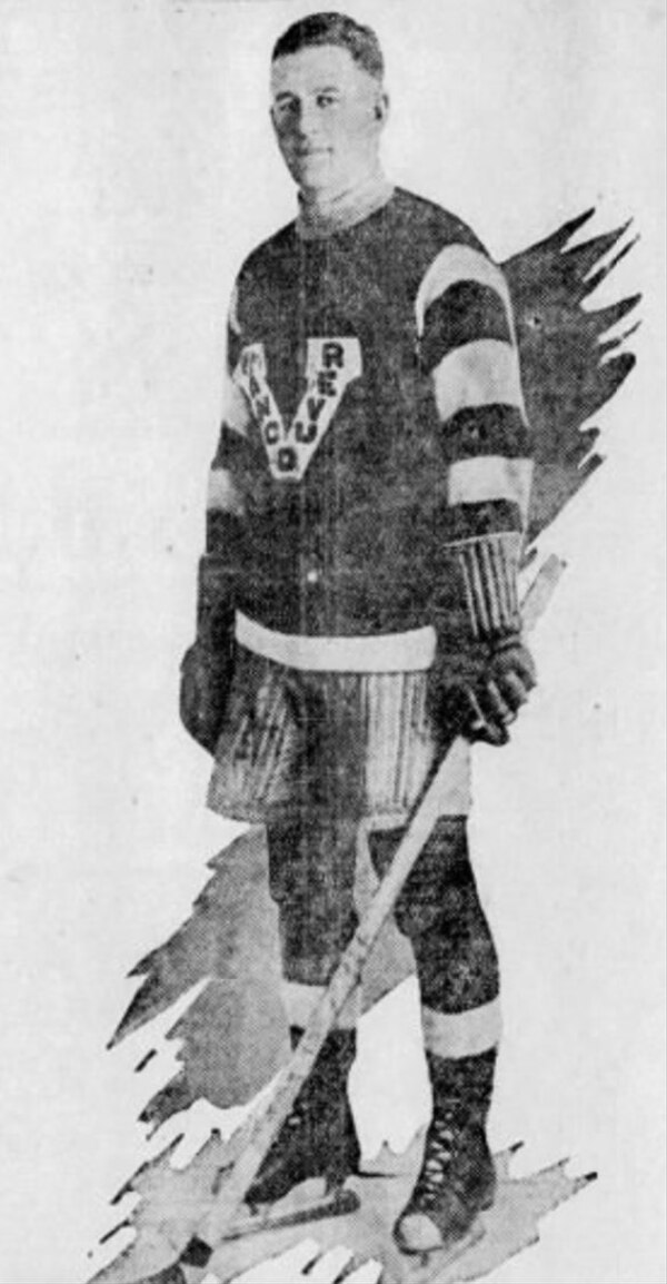 Adams with the Vancouver Millionaires.