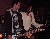 Trews bassist Jack Syperek with guitarist John-Angus MacDonald, 2005