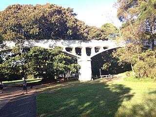 Johnstons Creek Sewer Aqueduct Located in Sydney, Australia