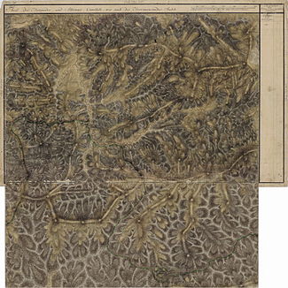 The upper reaches of the Sebeş (Ruu Fromosza), in the Josephine land survey from 1769–1773.