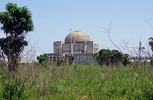 The ruins of the Juraguá nuclear power plant in 2006