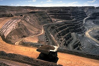 Surface coal mining Strip coal mining.jpg