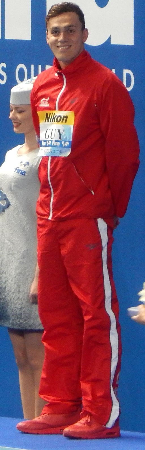 Kazan 2015 - Silver medallist at the men's 400 metres freestyle James Guy