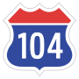 Expressway No.104 shield))