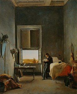 L'Artiste dans son studio à la Villa Médicis de Rome (1817), Cleveland Museum of Art.
