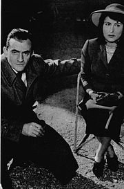 Il regista Luchino Visconti ed Anna Magnani