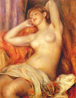 The Sleeping Bather (1897) por Auguste Renoir (B) .jpg