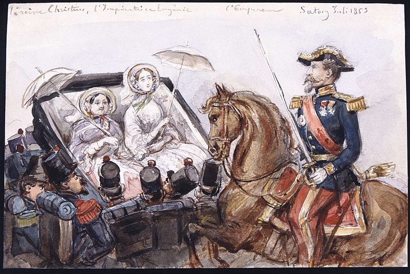 File:La reine Christine, l'Impératrice Eugénie, l'Empereur - Nordiska museet - NMA.0043706.jpg