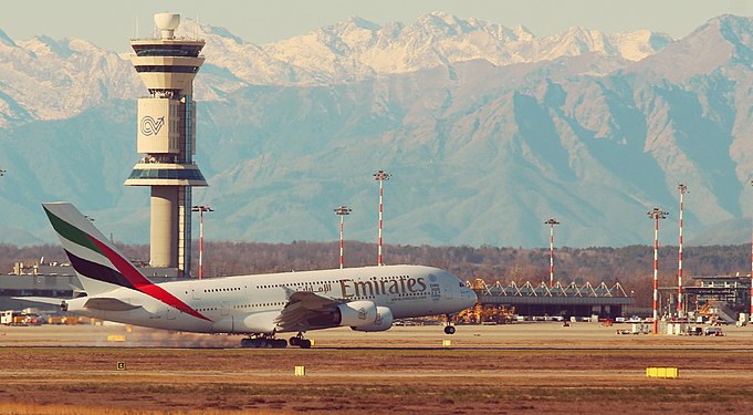 La torre di controllo Terminal 1 di Milano Malpensa