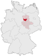 Map of Germany, position highlighted by the Ohrekreis