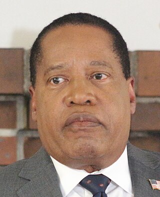 <span class="mw-page-title-main">Larry Elder</span> American talk radio host and attorney (born 1952)