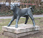 Bronzeplastik „Kalb“